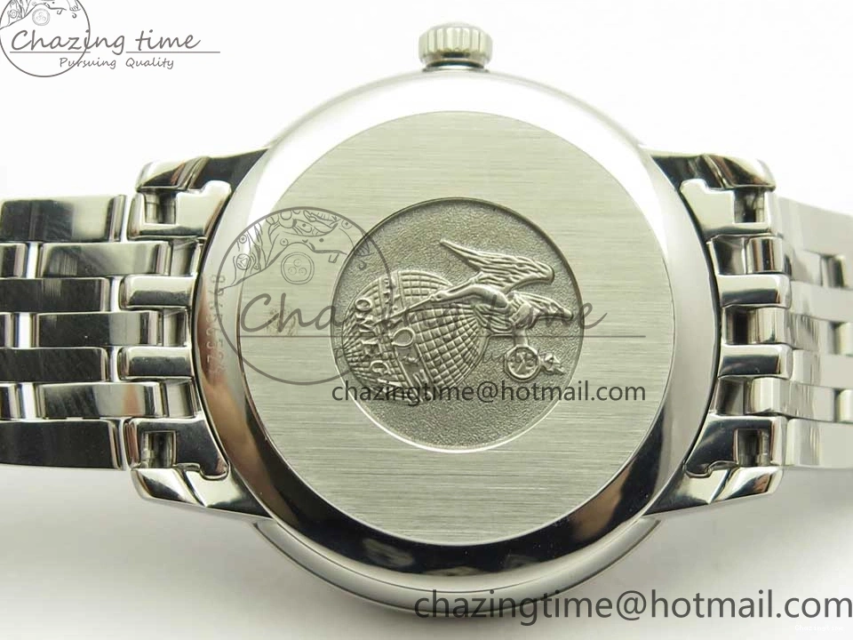 0712 De Ville Prestige Ladies 32.7mm SS MKF 1:1 Best Edition White Dial RG Markers on SS Bracelet MIYOTA Soft 7970